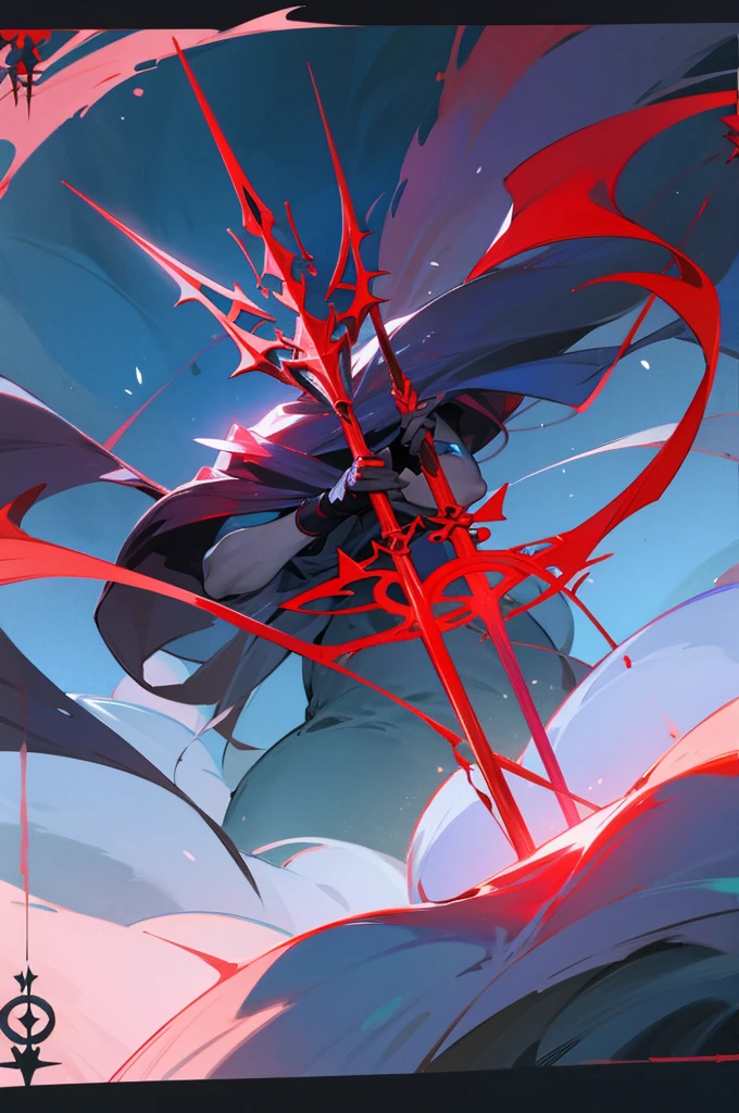 red magical trident