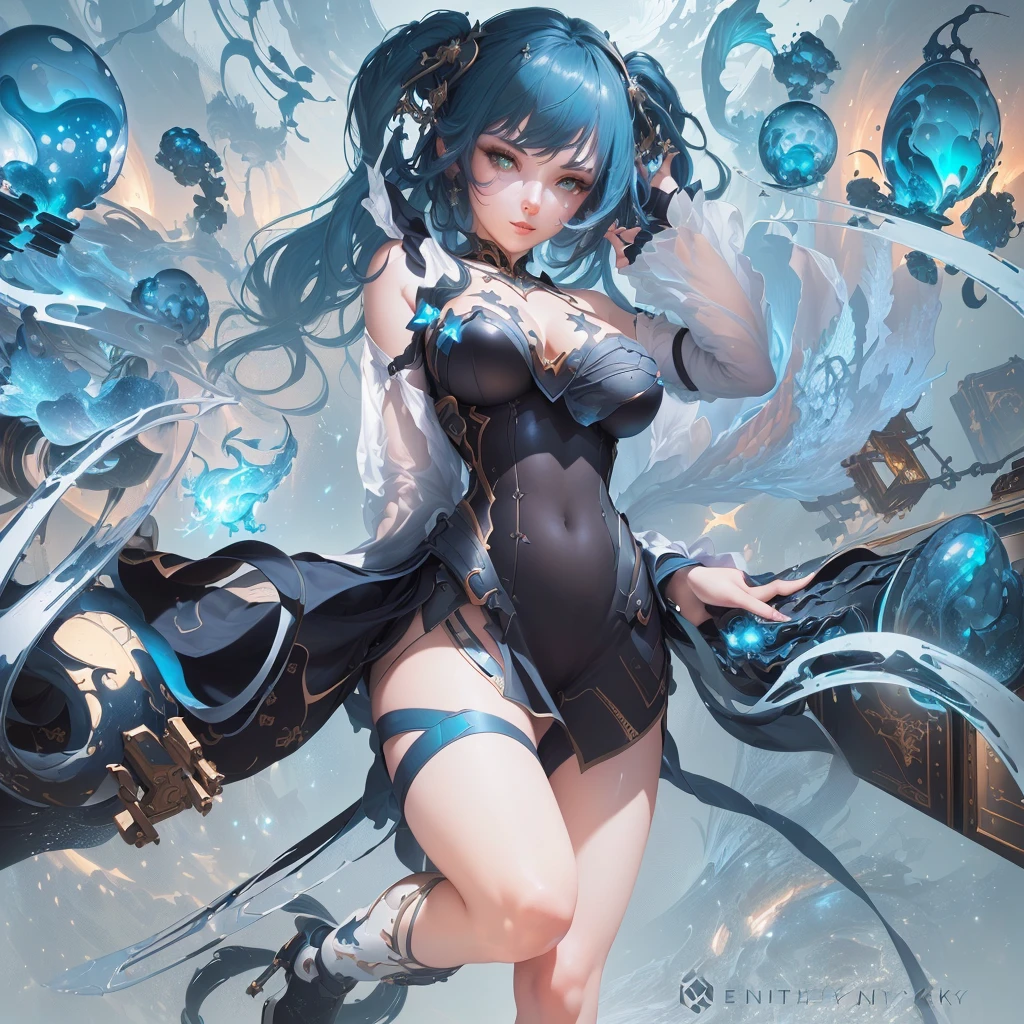 masterpiece, Highest quality, (Highly detailed CG Unity 8k wallpaper), (Highest quality), (Best illustrations), (Best Shadow), Absurd, Realistic lighting, (abyss), Beautiful sparkle, art：PeterMohrBacher,