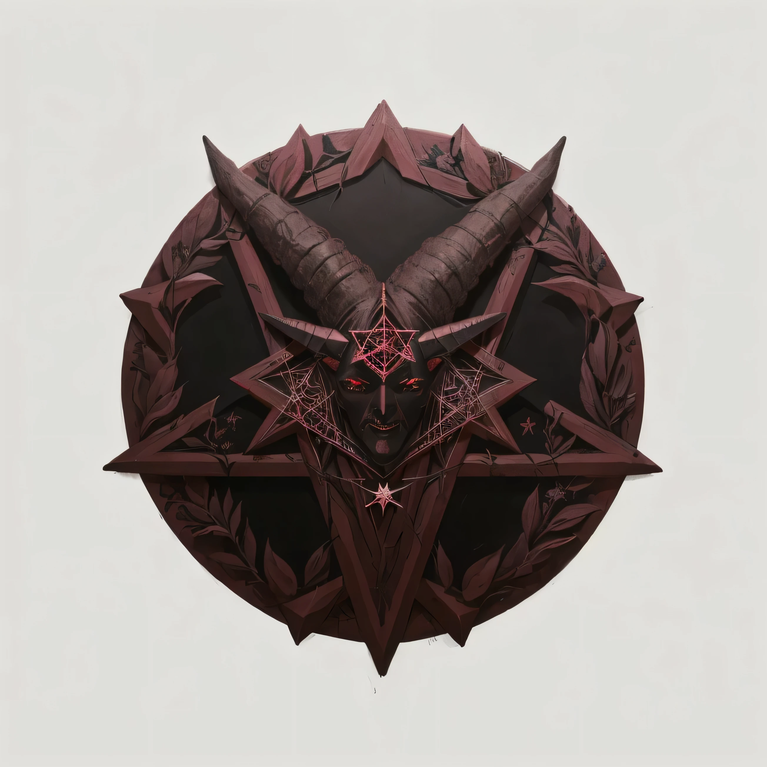 um close de um Pentagram vermelho com desenhos em preto e vermelho, pentagram, Pentagram, Pentagrams, Satanic symbolism, satanism, Dagoth you, Satanic ritual, red devil cyberpunk symbols, Satanic, Simbolismo oculto, wiccaniano, demonic symbols, wicca, summoning circle, devilcore, Baphomet, by Aleksander Kobzdej