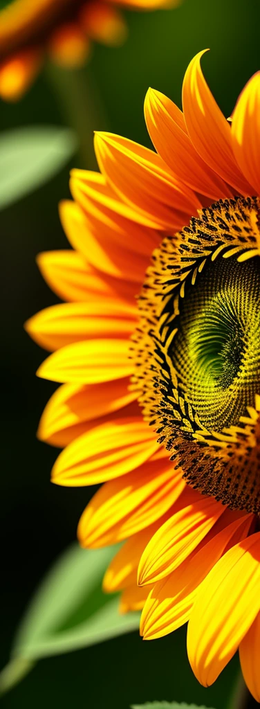 1.3d sunflower hdr, details, hyperdetailed:1.2), Vignette, centered background blur 