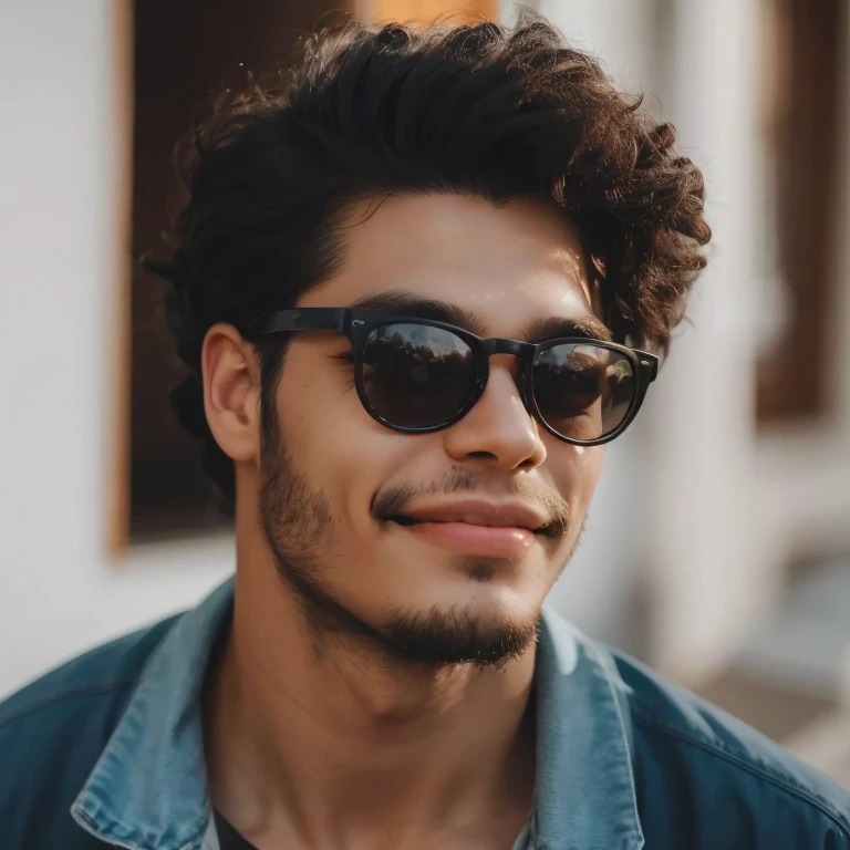 Grinning