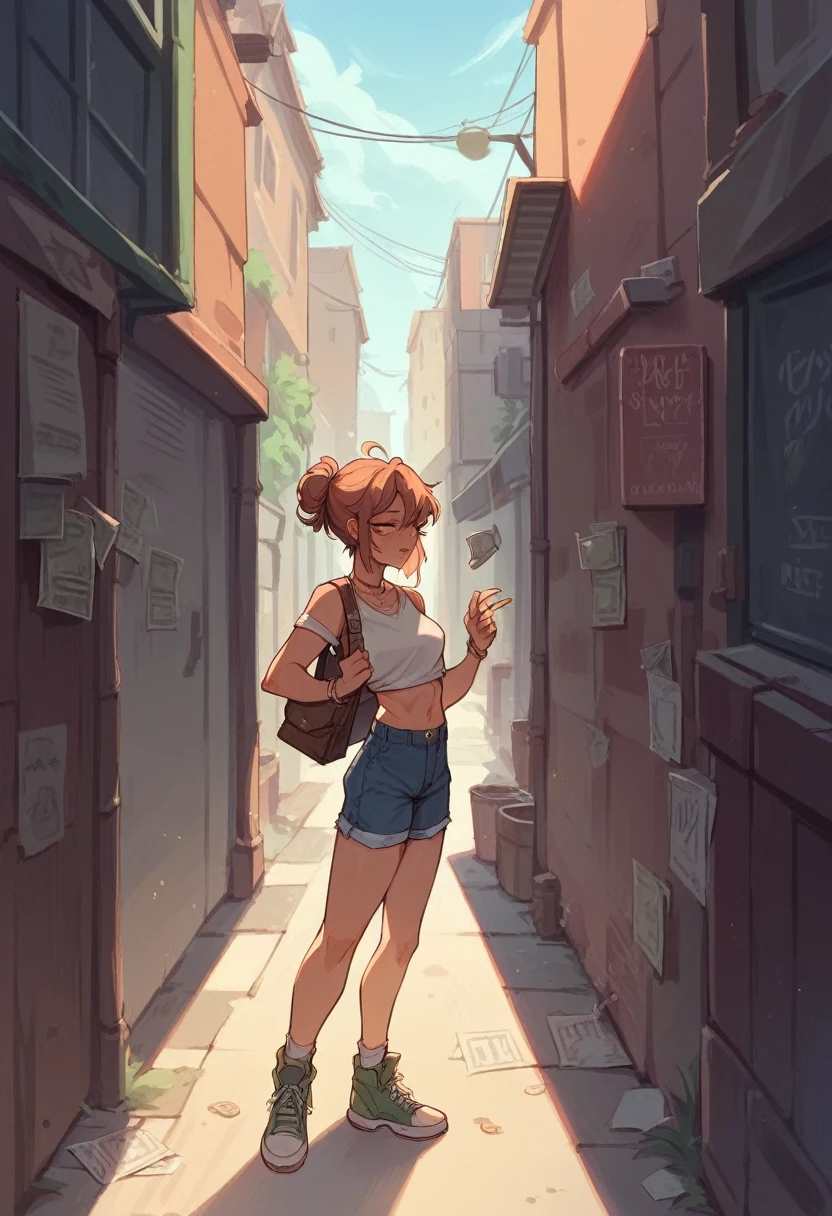 ((sexy girl ,prostitute))nsfw,wholesome prostitute in an alley,