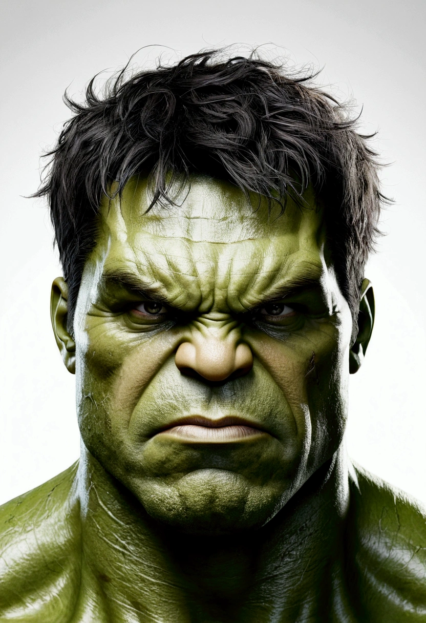 create the face of the incredible hulk