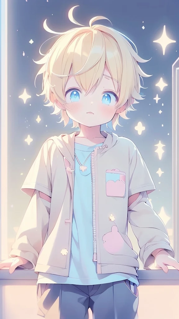 anime boy with blonde hair and blue eyes standing on a ledge, anime boy, cute anime, high quality anime artstyle, tall anime guy with blue eyes, young anime man, cute art style, anime artstyle, cute anime style, in an anime style, kawaii realistic portrait, anime style. 8k, with huge luminous sad eyes, anime moe artstyle