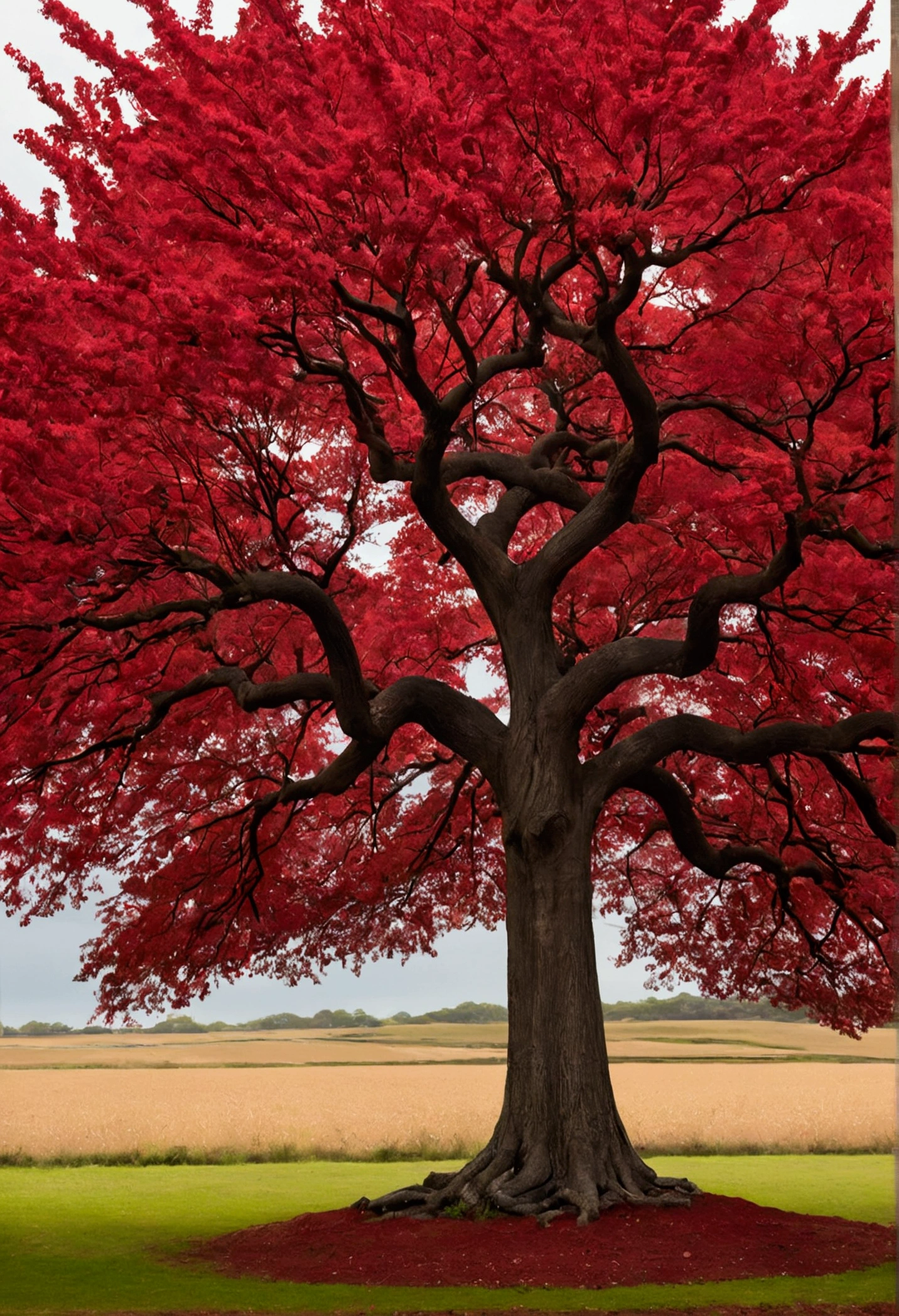 red tree