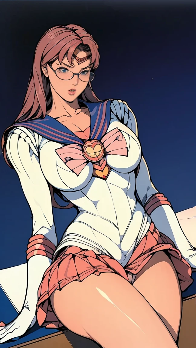 ((best quality)),(Ultra-high resolution),(Very detailed),(Detailed description),((Best CG)),(masterpiece),Highly detailed art,Amazing Art,(Contemporary art with precise details:1.5),Character Design Sheet, , Character Reference Form, The character turns,(sailor moon:1.5),(sailor skirt:1.6)
蓝图Schematic diagram, , Technical drawings, , Schematic diagram，(Sexy sailor suit:1.5),( schoolgirl:1.5)，(:1.6),(flower head:1.5),(cleveage:1.6),(Lace:1.6),(Royal sisters:1.6)(Female Fashion Model:1.6),(beautiful and well-proportioned face:1.5),(wear glasses:1.6)(Fashion Leader:1.6),(Powerful gaze:1.4),(School:1.6)(tie:1.3),(超Large Breasts:1.7)，(Large Breasts:1.7),(School:1.5)，(tie:1.5)(White Thong:1.6),(Red pleated skirt:1.4)，(Camel toe:1.6),White thighs，Long legs，High target，White garter belt，Red high heels，sit，张开双腿sit下，(G-string:1.5)，(hand in panties:1.5)Cropped tops,White background