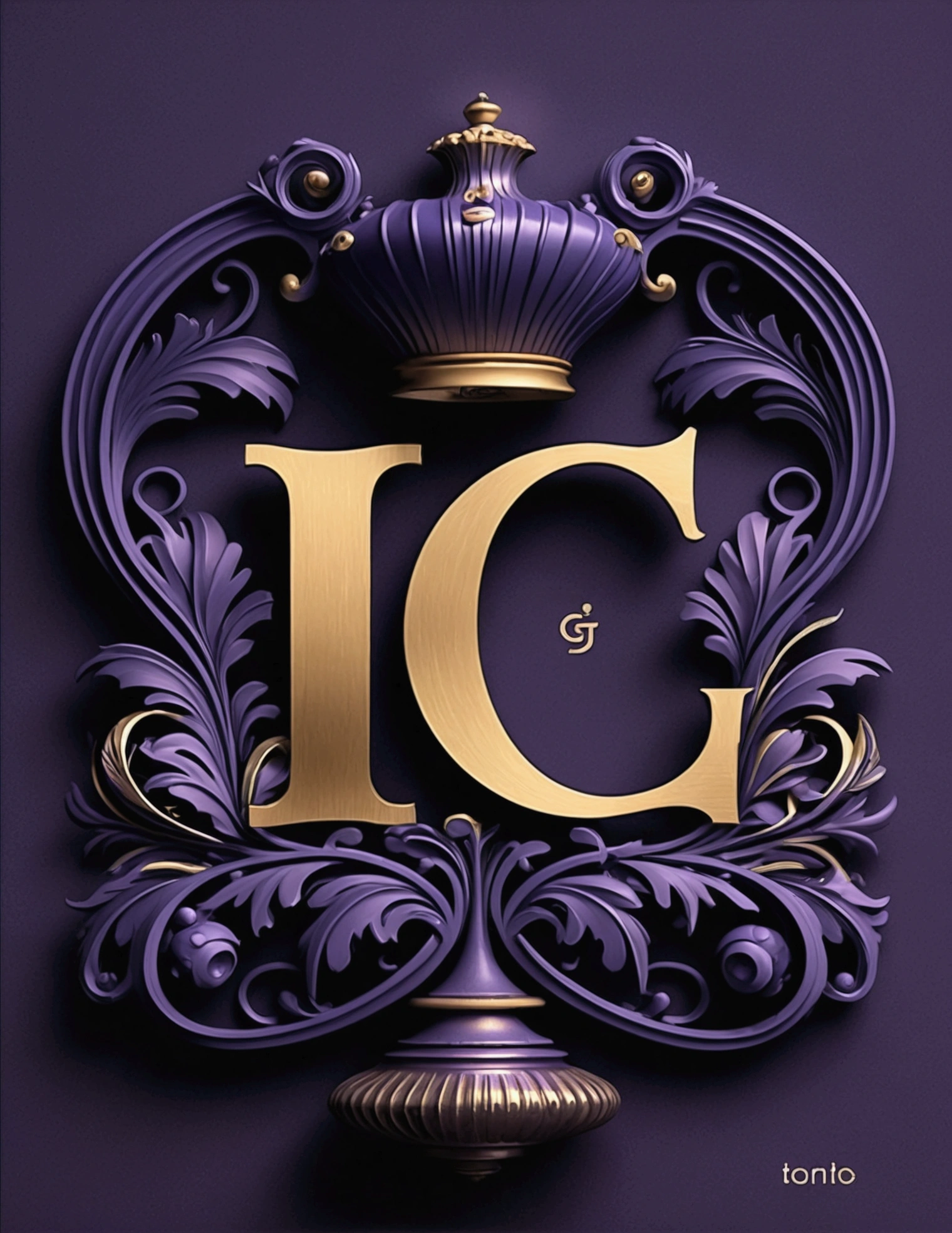 detailed logo design with "CTG" text, realistic 3D rendering, high quality, clean design, minimalist style, subtle textures, soft lighting,