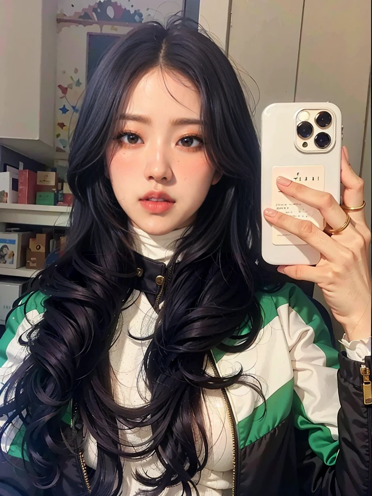 master part:1.2, best qualityer), qualidade 4K, realisitic, (Actual image, details Intricate, Depth of field), (1 girl, standing alone), make up, separated lips, highy detailed, face perfect, (skin denture), thick-thighs, Broad Hips, small waist, Cao Cao, bright coral lips, tattooed, CHEST TATTOO , ASİAN, ulzzangs, korean, ulzzang, ANDY FLOWER ASIAN, image of a woman、above the face、unsmooth skin、Masterpiece artwork、Maximum quality、8k photo、Woman in her 40s, Middle-aged Woman、wearing a mask、Keep your face close to the audience, magnificent korean woman of the best quality, Masterpiece artwork, perfect like Jennie Kim, beautiful face, (Foto realisitic: 1.3), (highly detailed skin: 1.2), 8k HD, dslr, high qualiy, high resolution, 4K, 8k, Best proportion, four fingers;, (realisitic: 1.3), handsome 1, the highest quality, a mulher ASİAN mais perfeita do mundo, so beautiful surreal features, no defects, (8k, CRU photo, best qualityer, Masterpiece artwork: 1.2), (realisitic, foto-realisitic: 1.37), ultra detali, ultra high nothing, 1 , gazing at viewer, beautiful detailed face, beautiful lips, narrow, (Waist slender: 1.3), chemise, detailed beautiful skin, texture skin, floating hair, Professional Lighting, magnificent woman, ASİAN woman, mulher ASİAN mais linda do mundo, the woman of dreams, ASİAN, lulu chen, Beautiful Chinese model, dilraba dilmurat, Qifenglin