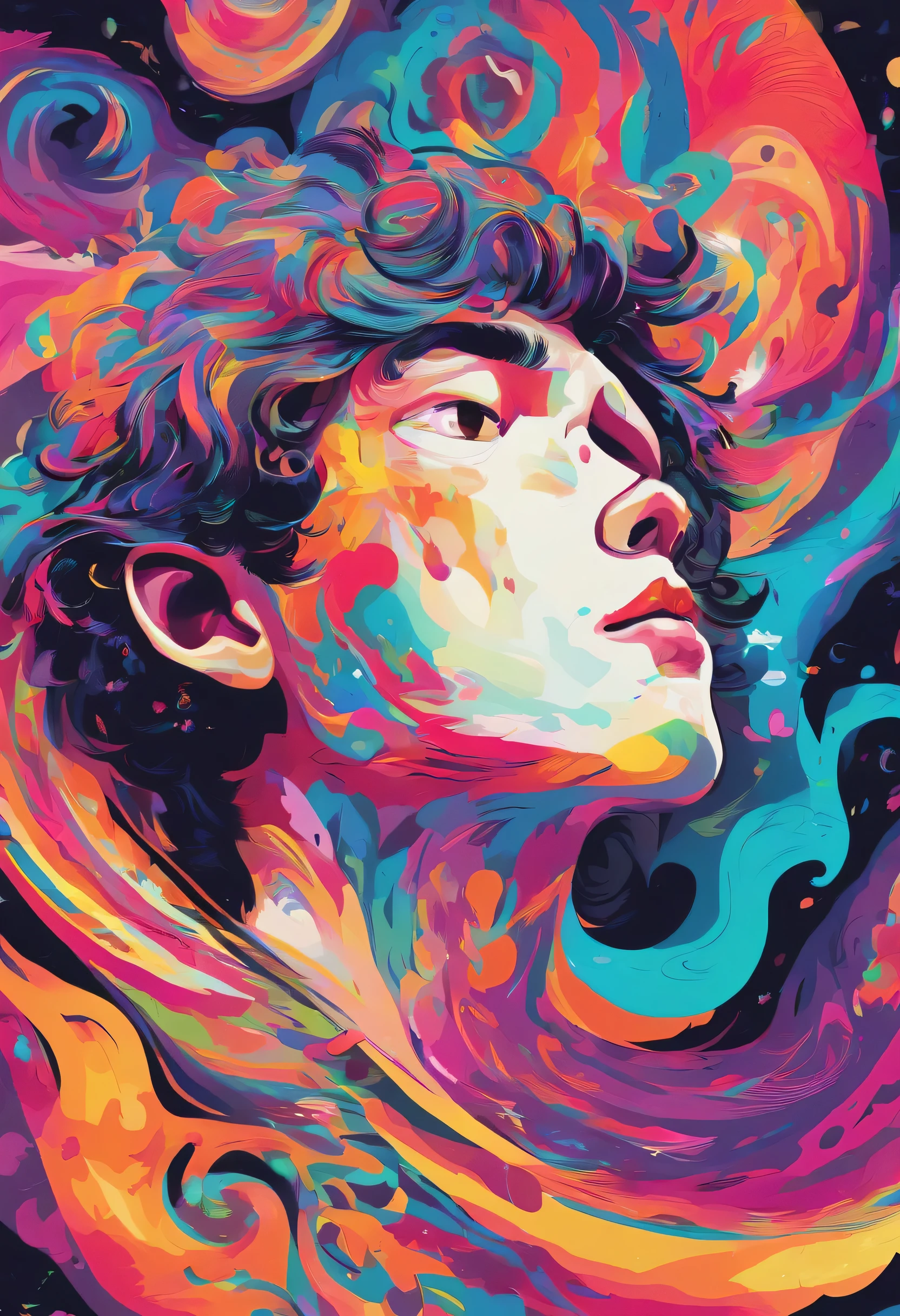 ((maximum quality, 8k)), (realisitic), (Facial Focus: 1.1), (white and black: 1.3), Cute boy, far away, 
Hair flying in the wind, facing up, Look at your face,
