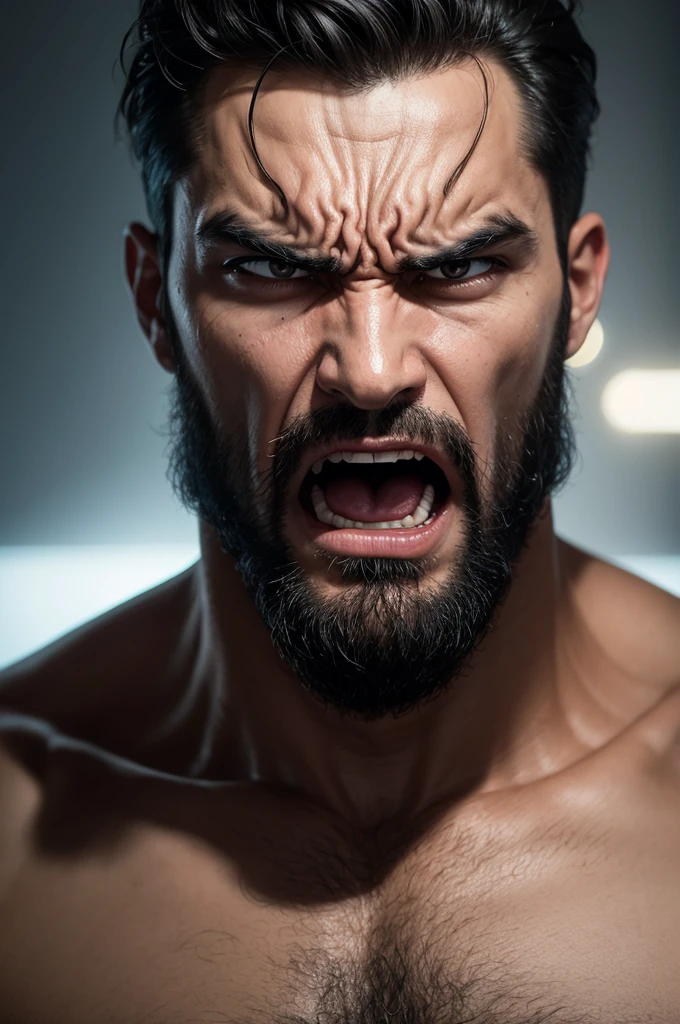 An angry man
