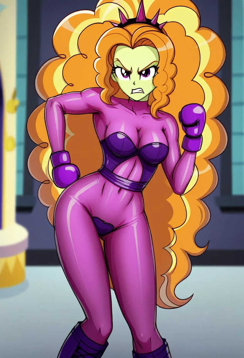 Eqg adagio angry bodystocking costiumme in the castle  boxing  Twilight sparkle 