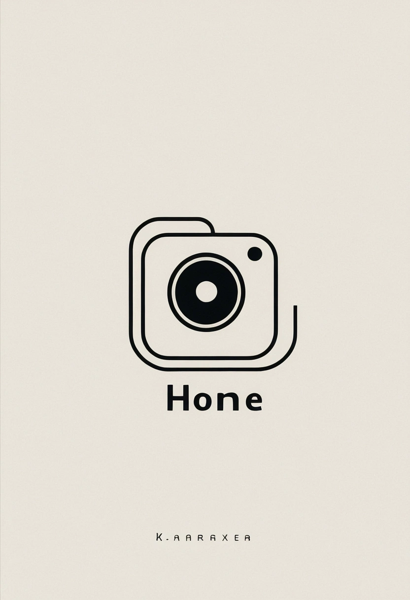 A minimal logo for home and camera profiles
