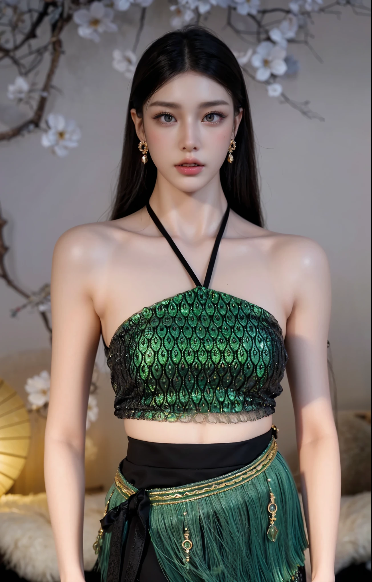 Game Art，CG Animation，Best image quality，Maximum resolution，8K picture quality，(A bust photo)，(portrait)，(Head close-up)，(Rule of Thirds)，Unreal Engine 5 rendering works，20 year old girl，((Queen))，The eyes are very detailed，(Large Breasts)，Elegance and nobility，Ray Tracing，Game CG，((3D Unreal Engine))，OC rendering reflection mode，4K，Ultra-clear，Translucent lace，Fair and plump figure，Pretty Face，Glossy Gel Coat，身着华贵礼服的Queen，Gorgeous clothing，Luxurious and exquisite jewelry，Colorful makeup，Full figure，Dark red lipstick，精致Gorgeous clothing，Supermodel，Gold Jewelry，Luxurious clothing，breasts   symmetrical，Delicate facial features，Transparent elf wings，Exquisite clothing，Emerald Scale
