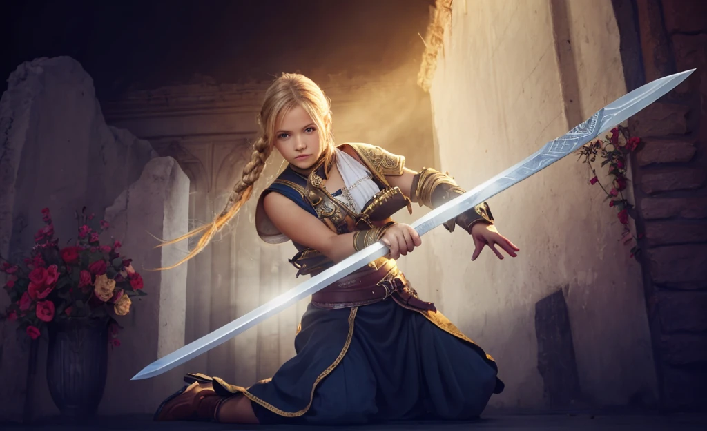 Girl and sword