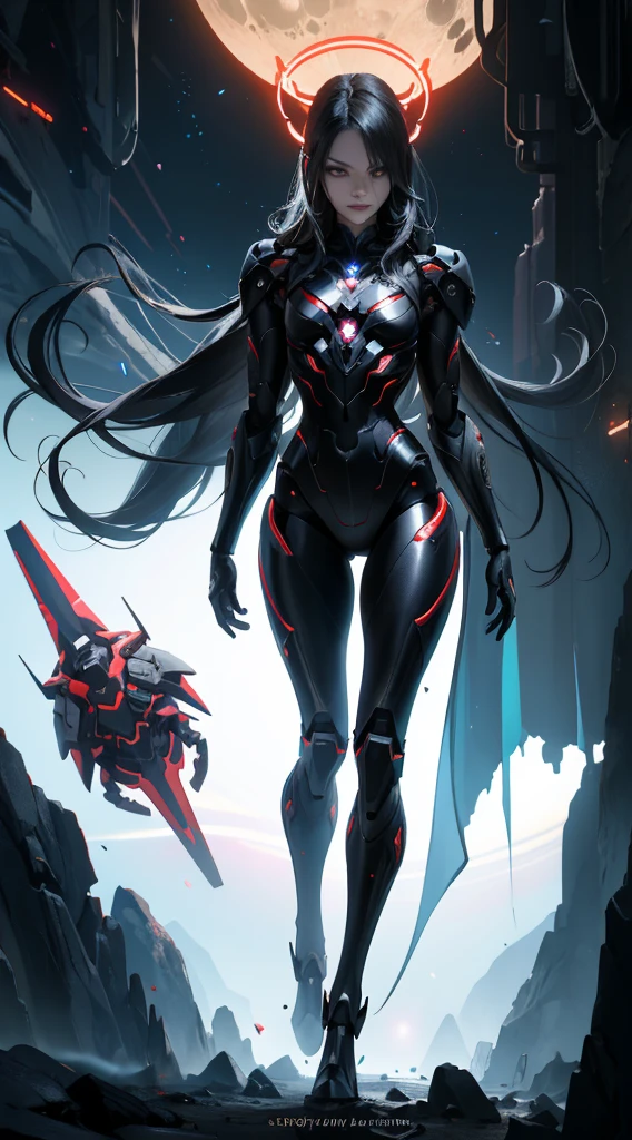 score_9, score_8_up, score_7_up, rating_explicit, Expressiveh, best quality, masterpiece, ultra - detailed, intricate, very detailed, high resolution, realisticlying, hd, 8K, nsfw, 1man, The halo, full body shot shot, humanoid robots, long legs, mechanical legs, dynamic poses, Extremely delicate mech, Glowing dark red LED part, extra very long hair, full bodyesbian, High-tech background, rim-light, scientific fiction, (Marek Okon:1.3), Mooncryptowow's midway style, psychedelia
