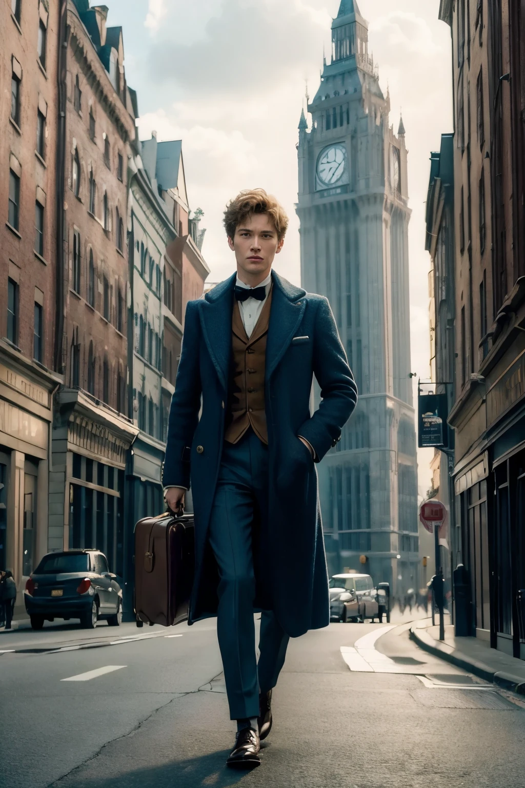((best qualityer)), ((work of art)), (detailded), Cover of the film Fantastic Beasts and Where to Find Them, change the character&#39;s face to the face of the Brazilian government&#39;s finance minister Fernando Hadadd, exchange title for fantastic rates and where they apply