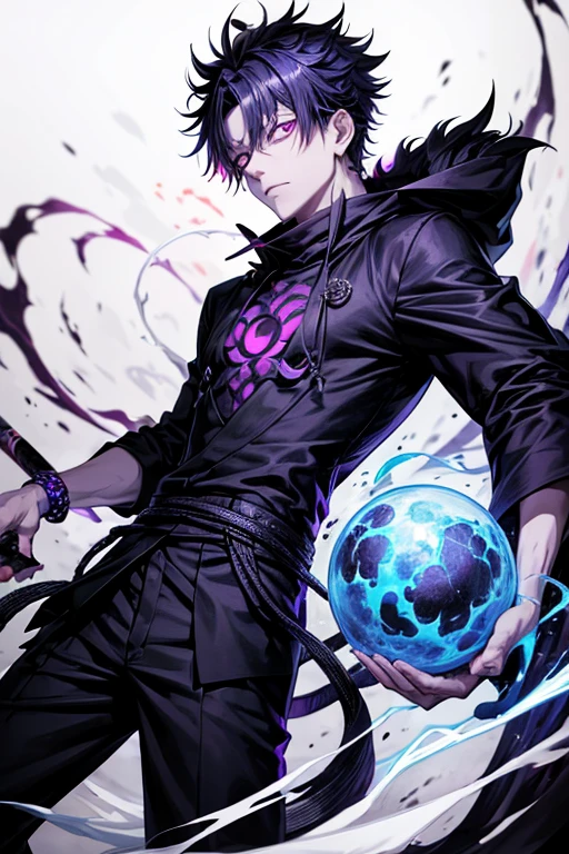 Ajujutsu kaisen character sorcerer he mastered the void and abyss he is so stylish cool andwhen you look at his eyes its like you look at the nothingless of the void abyssal his eyes are the void itself