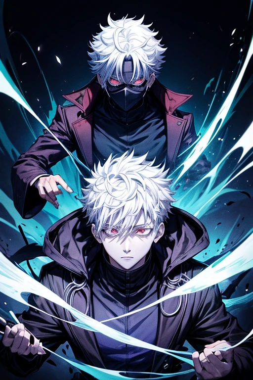Ajujutsu kaisen character sorcerer he mastered the void and abyss he is so stylish cool andwhen you look at his eyes its like you look at the nothingless of the void abyssal his eyes are the void itself he is in his domain paradox abyssal where the laws dont exist its defy reality