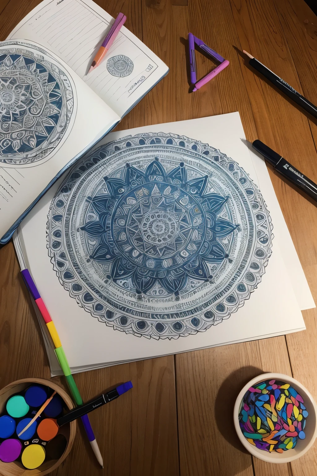 "Magic Mandalas: Therapeutic Coloring Book"