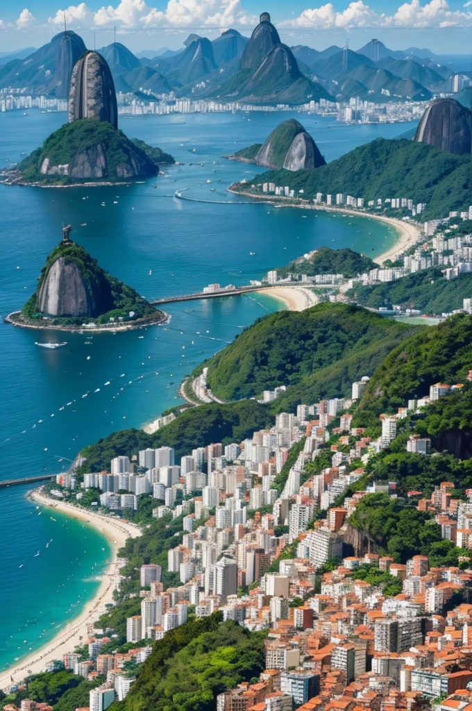 Create images of areas of the city of Rio de Janeiro 