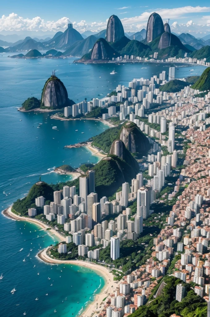 Create images of areas of the city of Rio de Janeiro