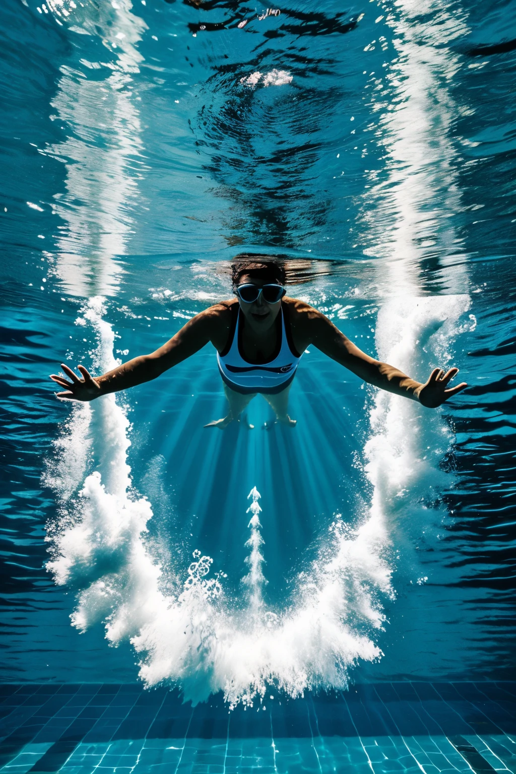 Image of a creative swimming logo