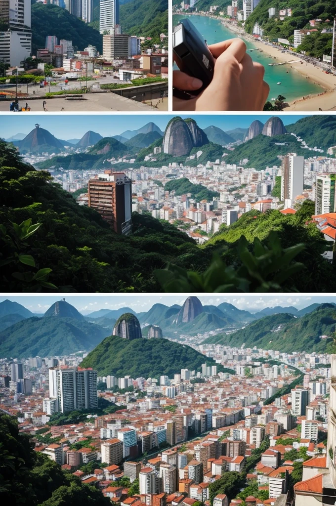 Create images of areas of the city of Rio de Janeiro create video of images of areas of Nova Friburgo