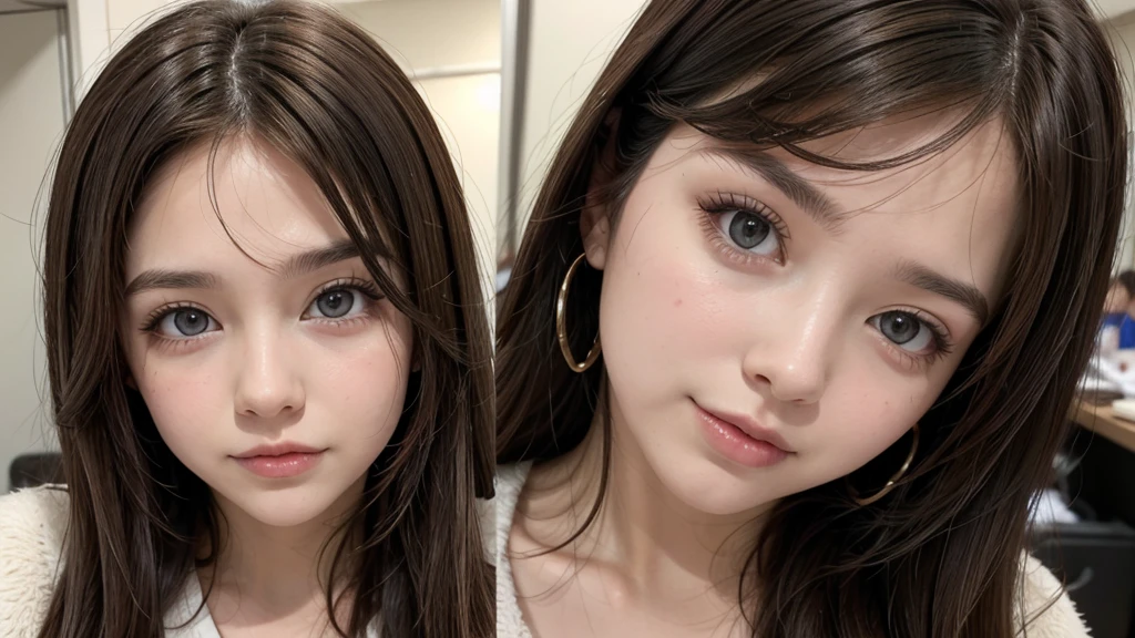 Create a brunette woman