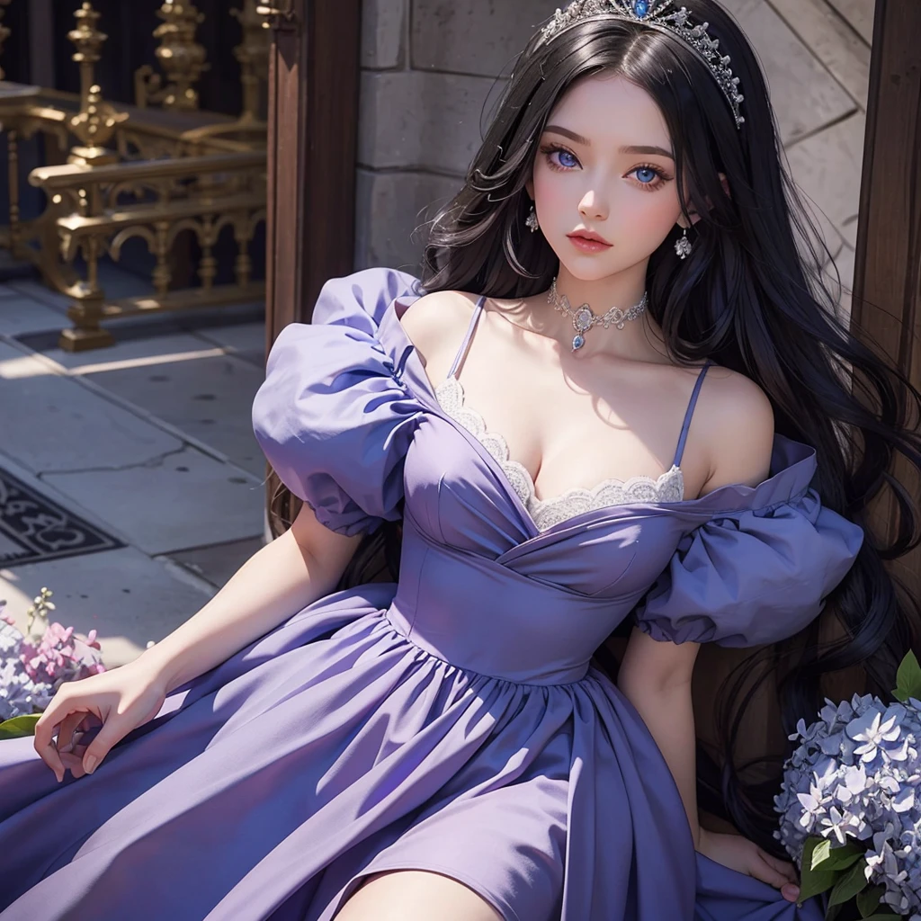 Arad woman in blue dress sitting on windowsill, cute anime waifu in a nice dress, trending on cgstation, 8K high quality detailed art, anime barbie in white stockings, highly detailed exquisite fanart, Extremely detailed Artgerm, the anime girl is crouching, flowing magical robe, beautiful and seductive anime woman, WLOP and Sakimichan