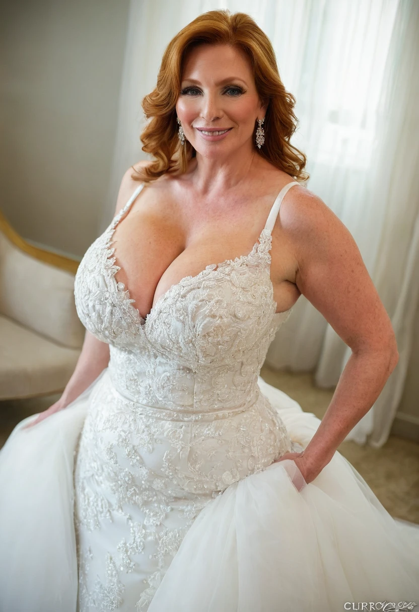 ginger milf big_breasts, WEDDING_DRESS