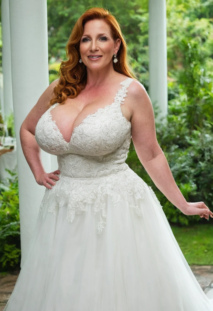 ginger milf big_breasts, WEDDING_DRESS