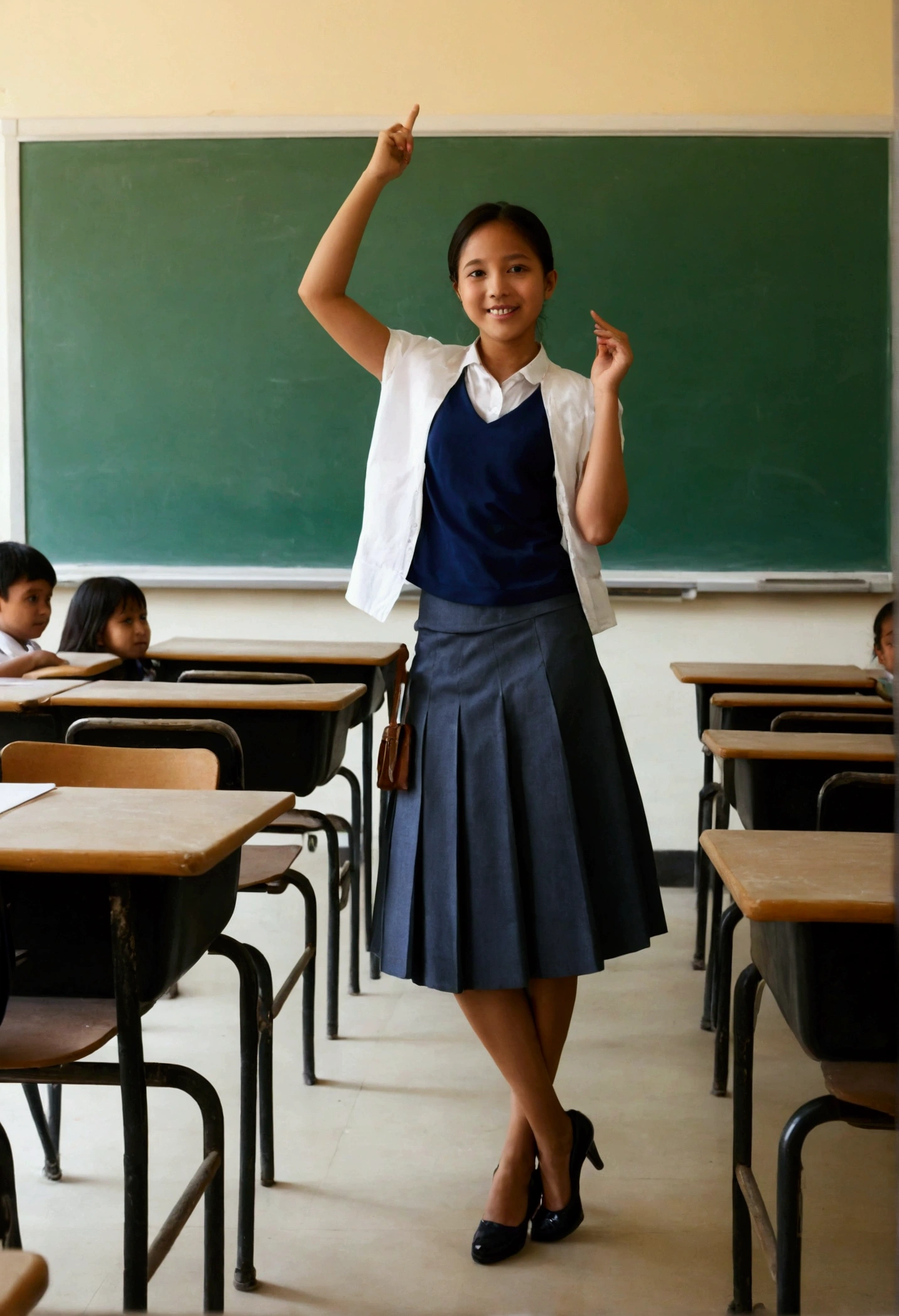 Classroom, where you can't wear clothes