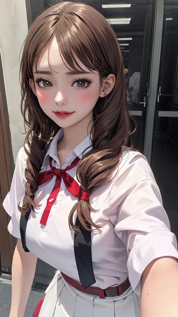 (high school girl uniform),(random porn pose),(Thin type:1.8),(big breasts),(random hairstyle),(Highest image quality,(8k),ultra-realistic,best quality, high quality, high definition, high quality texture,high detail,beautiful detailed,fine detailed,extremely detailed cg,detailed texture,a realistic representation of the face,masterpiece,Sense of presence)