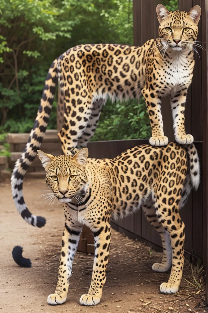 Mix a Leopard with a Savannah Cat 