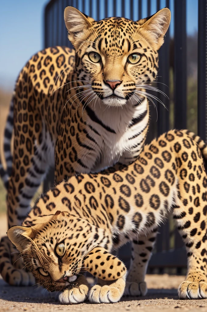 Mix a Leopard with a Savannah Cat