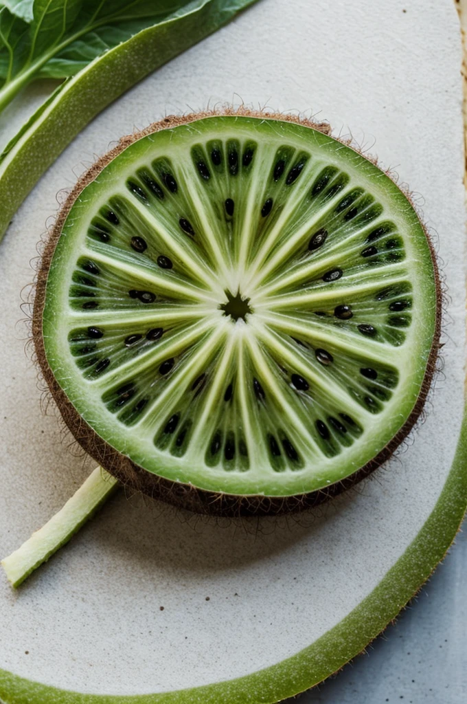 A green and white kiwi that represents the Olympic games