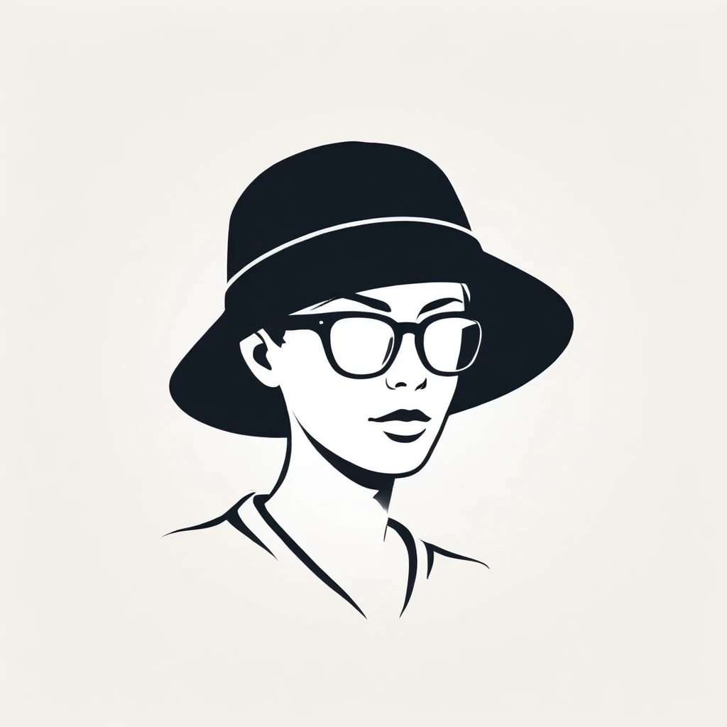 glasses over hat