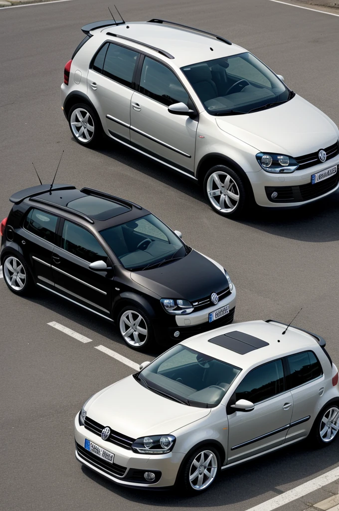 Create an image of a tuned Volkswagen 2011 Gol car