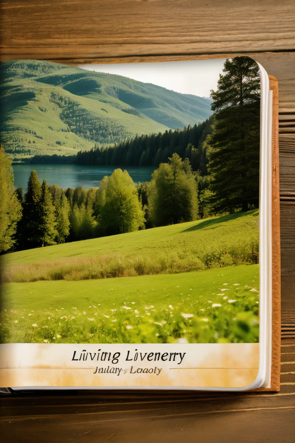 Living nature landscape, best qualityer, for genealogy book cover 

