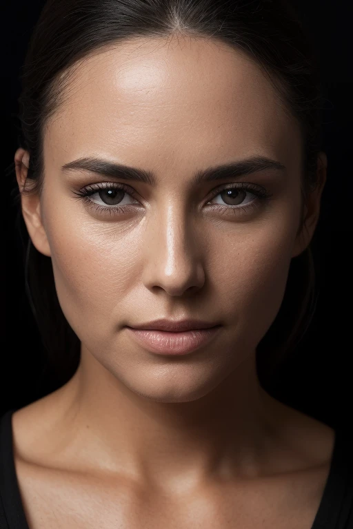 DEN_liv_hewsonMK2,
(headshot:1.2) portrait on a (plain black background:1.2), (headshot:1.2), (face focus:1.1), (facing the camera:1.2), Head in the centre, (eye contact:1.3), (intense stare:1.1), mouth open, (facing straightforward:1.2), (forward facing:1.1), Head, face, Head focus, Head tilted down, looking slightly up at the camera,
bokeh, f1.4, 40mm, photorealistic, raw, 8k, textured skin, skin pores, intricate details epiCRealism