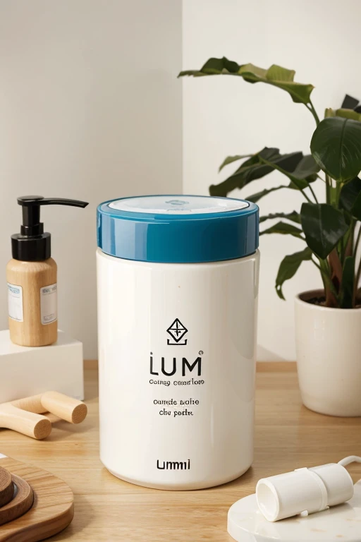 ORGANIC SHAMPOO CONTAINER THAT SAYS LUMI ON THE LABEL