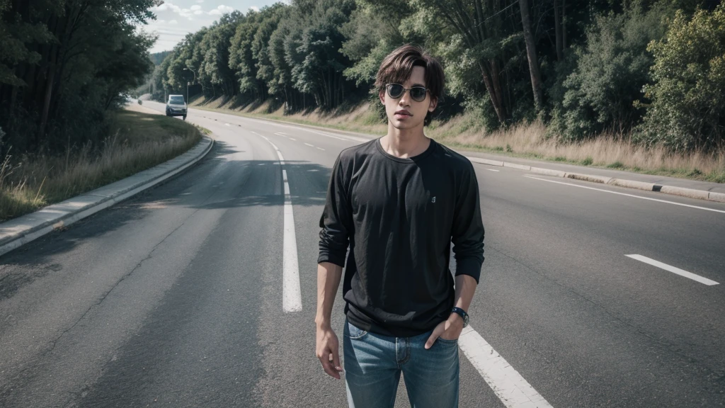 Man on the road