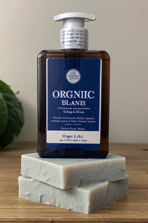 ORGANIC SOAP WITH BLUE LABEL