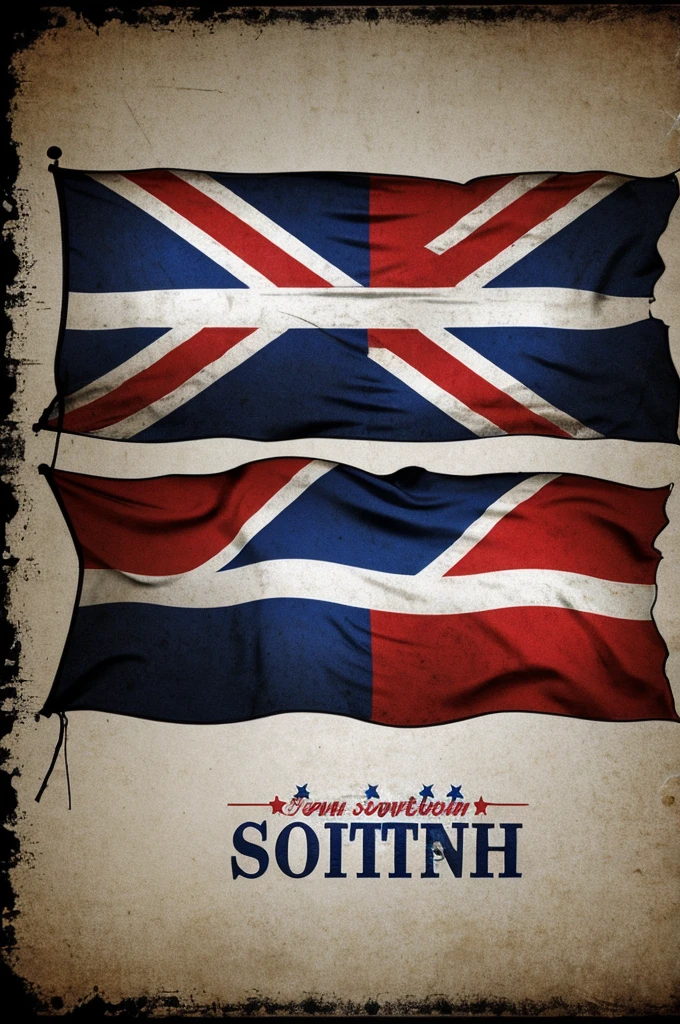 Confederate flag but new design represents the south
