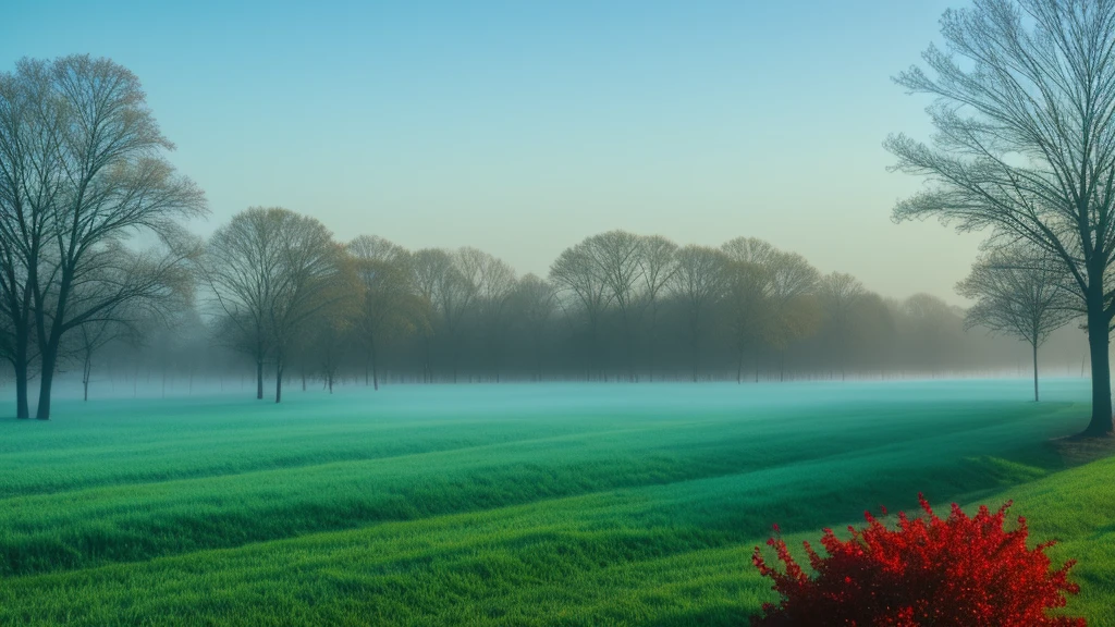 fog like snow of blue, green and red color for landscape background