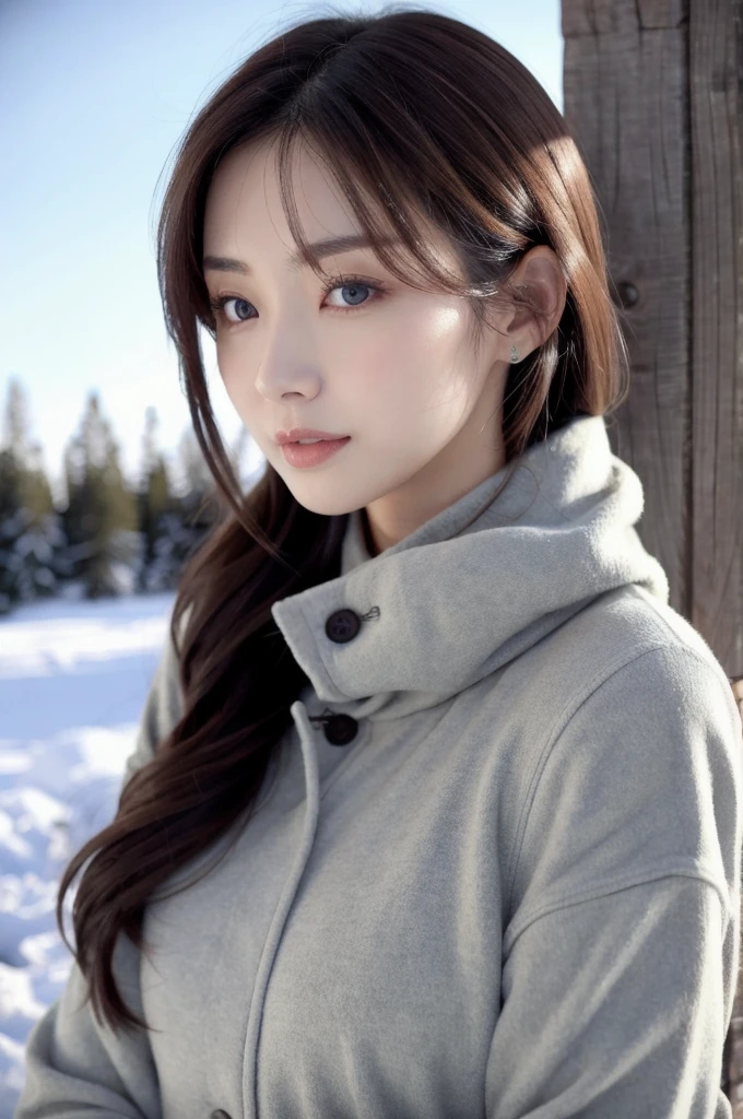 　Waiting for winter　Beautiful and slender in her 30s　