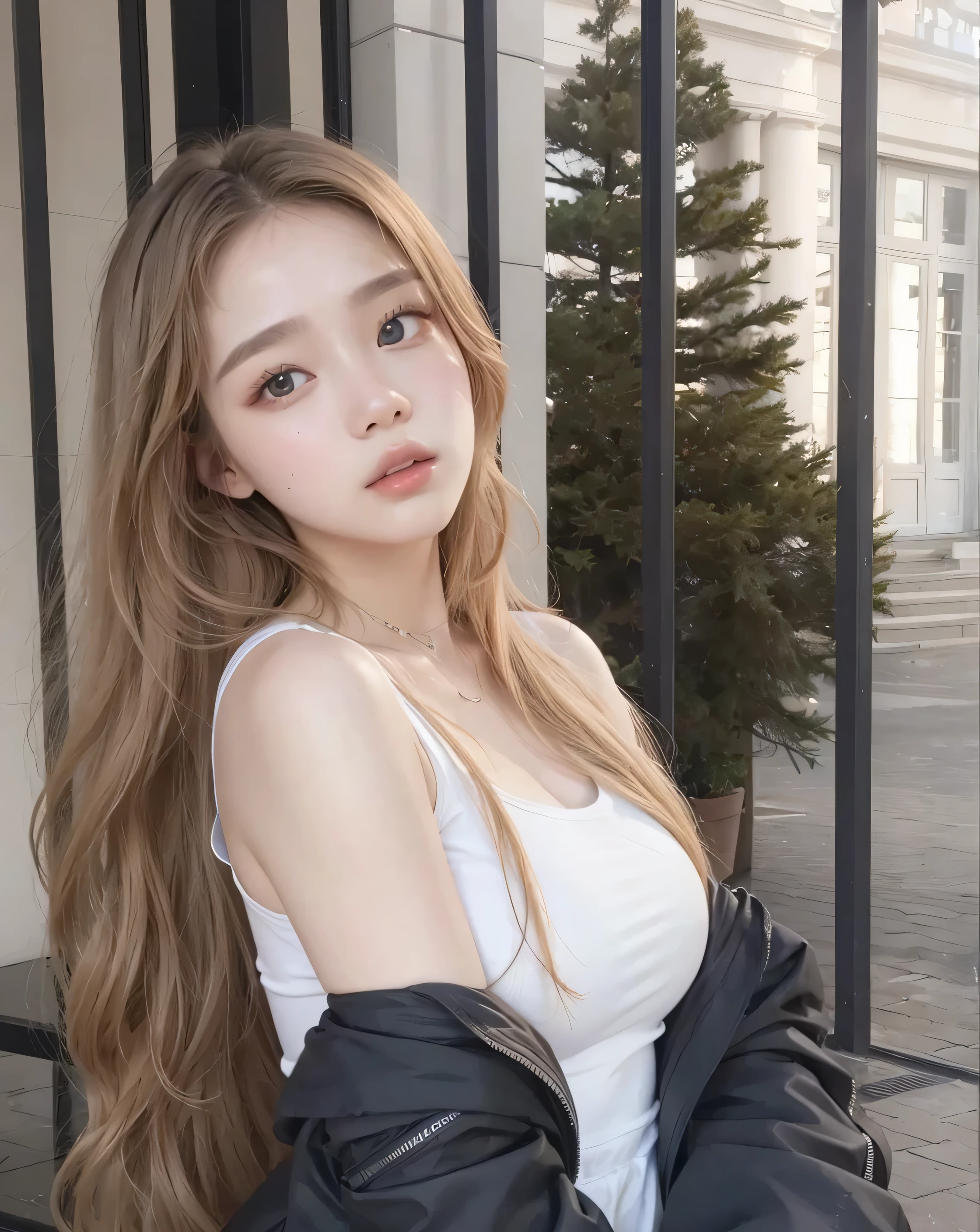 take off that black jacket and leave her with her arm exposed wonyoung girl IVE upload quality