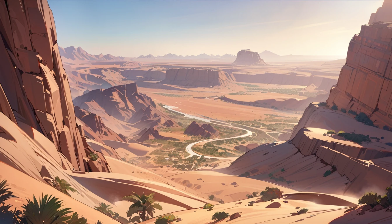 masterpiece, best quality, detailed, beautiful, 4K, FHD, highres,landscape,Arabia,  fantasy