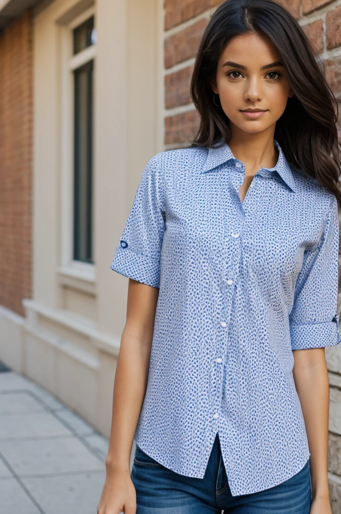 Create a shirt with simple patterns 