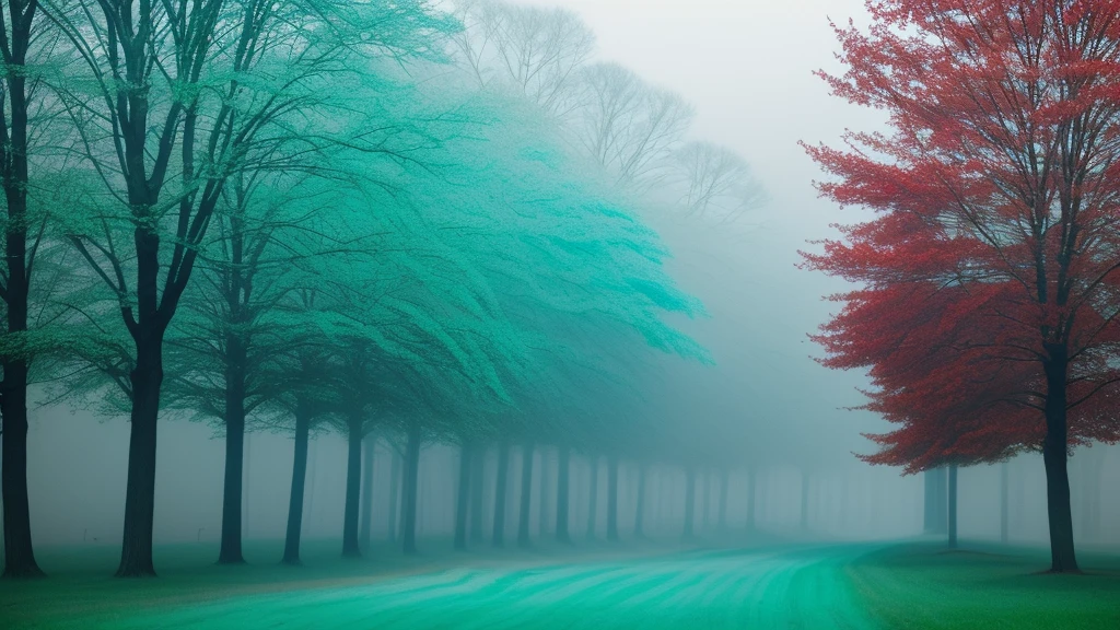 fog like snow of blue, green and red, for a wallpaper